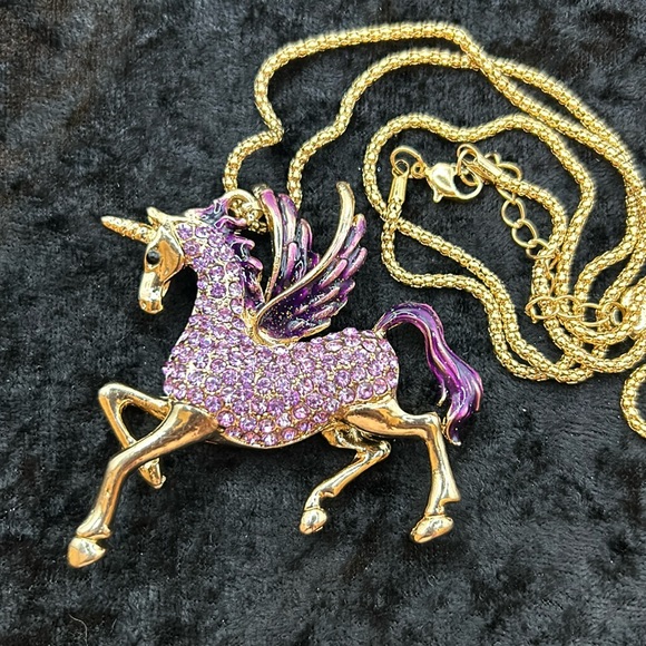 Betsey Johnson Pegasus Pendant Necklace - Picture 5 of 5